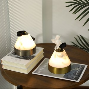 Lampe de table en verre minimaliste nordique, E27, commande par interrupteur LED, pour salon, bureau, éclairage décoratif, veilleuse - Product Image 1