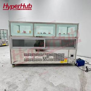 Nhà máy trực tiếp Kem Bánh hiển thị Patisserie tủ không khí kỹ thuật số kiểm soát nhiệt độ merchandiser tủ lạnh góc bên phải - Product Image 4