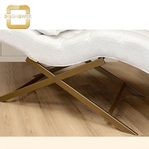 Lujosa y cómoda cama elegante con forma de curva de venta al por mayor salón de uñas moderno <span class=keywords><strong>Spa</strong></span> para cama de belleza con masaje de cabeza ajustable - Product Image 2
