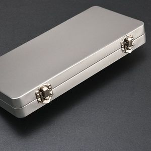 Caja de almacenamiento de metal Xi Peptide, rectangular, portátil, con tapa, para papelería, estuche para lápices, 100g, A1-1 - Product Image 4