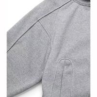 Veste d'hiver réversible à capuche zippée 100 % coton épais pour homme, coupe ample, style streetwear, design vierge à imprimer
