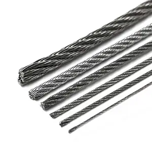 1-12 Mm Multi Strand Steel Wire Cable Rope Stainless Steel Rope Wire Steel Wire Rope For Elevators Price