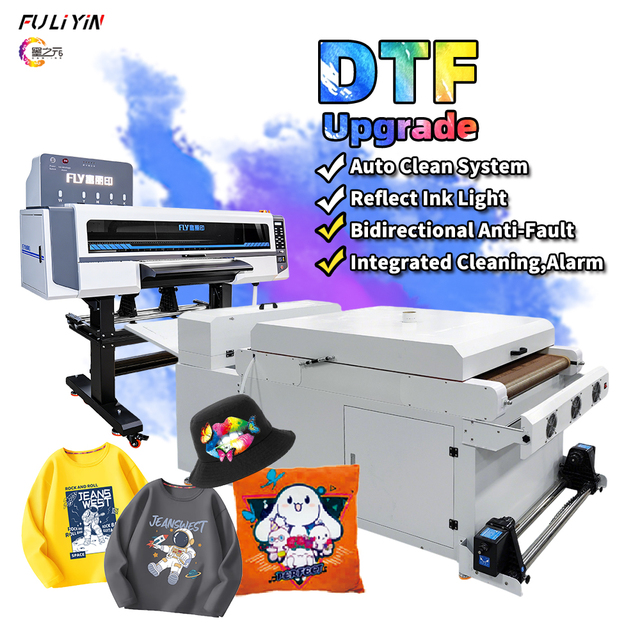 Fuliyin Full  Automatic DTF Printer 4 Head Dtf Printer Clothes Printing Machine  60cm Dtf Machine