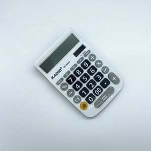 เครื่องคิดเลขแบบตั้งโต๊ะสีขาว 12 หลัก สำหรับงานการเงินสำนักงาน ขายส่ง เครื่องคิดเลขฟังก์ชันพื้นฐานมาตรฐาน สำหรับโรงเรียน สำนักงาน และบ้าน - Product Image 4