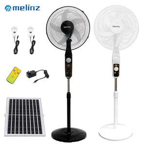 Ventilador Solar Recargable Melinz de 16 Pulgadas, Ventilador de Techo y Piso con Batería de Litio de Larga Duración para Uso en Exteriores Hs-298f Ar - Product Image 1