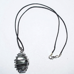 Hematite Tumble Pendant Polished Silver Gray Irregular Shape Healing Pendants for Necklace <b>Making</b> - Product Image 1