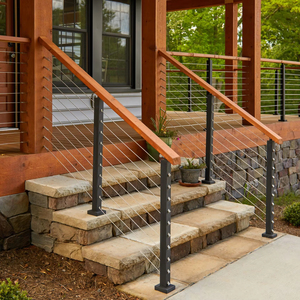 Rampe en câble d'acier inoxydable haute résistance avec câble métallique de 3 mm, 4 mm, 5 mm pour garde-corps sécurisé de <span class=keywords><strong>mezzanine</strong></span> et de balcon - Product Image 1