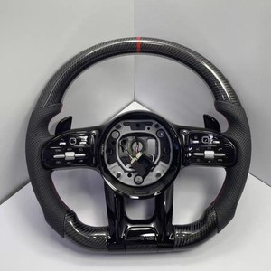 Volant en fibre de carbone personnalisé pour Mercedes <span class=keywords><strong>Maybach</strong></span> S580 <span class=keywords><strong>S560</strong></span> S600 Classe S W222 W223 Classe C Design sportif Haute qualité - Product Image 2