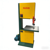 Scie à ruban verticale pour le travail du bois MJ345 MJ346, machine à scier à ruban pour le travail du bois/bambou, pour la découpe de tubes