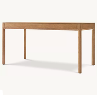 Escritorio de Oficina Minimalista Americano de Roble Padua con Cajón, Ergonómico, Móvil, para Sala de Conferencias, Venta Directa de Fábrica