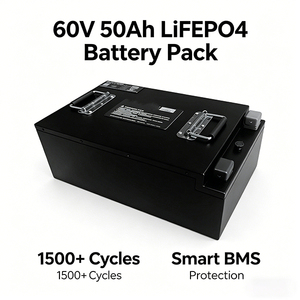 Özel Elektrikli 2 Tekerlekli 3 Tekerlekli LiFePO4 Lityum Pil Motosiklet Aküsü 60V 50Ah - Product Image 2