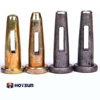 China Supplier Heavy Duty Formwork Yellow Zinc Solid/Hollow Round Mivan Wedge and Pin for Concrete Building Stub Pin 16*70