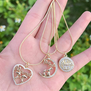 <span class=keywords><strong>CH</strong></span>-LAN0036 Religion Vingir Mary Anhänger Halskette Vergoldet Kupfer <span class=keywords><strong>Jesus</strong></span> Charms Halskette Vergoldung Kupfer Schmuck Großhandel - Product Image 6