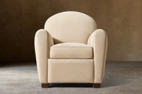 Canapé simple en tissu avec base en chêne, fauteuil moderne et confortable pour salon