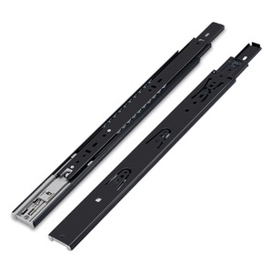 Glissières de tiroir Chengshangcheng en acier inoxydable à 3 sections avec amortisseur, rails de guidage à double piste pour armoire et clavier - Product Image 1