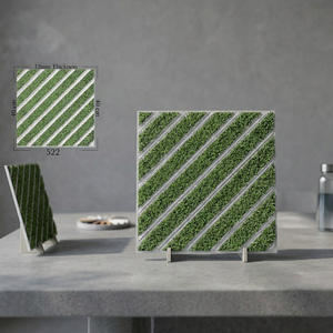 Azulejos de Porcelana para Jardín Vistaar 400x400mm, Color Verde, Resistentes al Fuego, para Baño y Estacionamiento, Diseño Escandinavo, para Exteriores, 4 Años de Garantía - Product Image 1