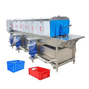Turnover Plastic Crate Box Tray Pallet Cleaning Machine Plastic Crate Washer