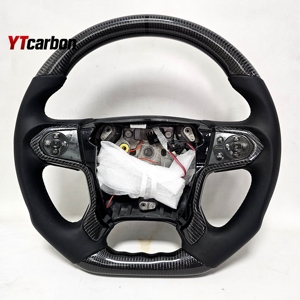 Volant de direction en fibre de carbone personnalisé de style course premium YTcarbon pour <span class=keywords><strong>Silverado</strong></span> Tahoe Yukon Sierra Suburban - Product Image 1