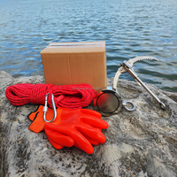 Kit Mainan Magnet Memancing Dua Sisi, Magnet Memancing Neodymium Kuat 300/500/1000LBS