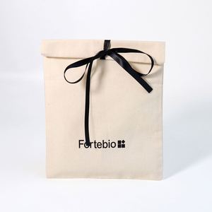 Sac enveloppe en coton et lin beige, durable, écologique, avec cordon de serrage, pour emballage cadeau de bijoux, personnalisable avec logo, vente en gros usine - Product Image 6
