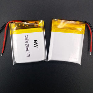 Özelleştirme 302530 3.7v 250 mahşarjlı lityum polimer iyon pil paketi Lipos pil - Product Image 2