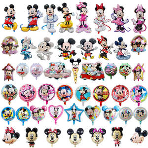 Globos de Papel de Aluminio MlKEY& MlNNlE para Baby Shower, Globos de Mylar con Dibujos Animados, Decoración para Fiestas de Cumpleaños Infantiles - Product Image 1