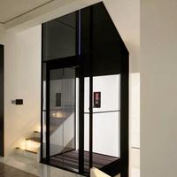 Ascenseur de villa intelligent moderne sans engrenages, conception de cabine personnalisée, 3-5 étages, pour transport domestique en résidence privée