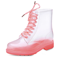 Offre Spéciale Bottes Colorées Pour Femmes Mode Imperméable Antidérapant De haute Qualité En Caoutchouc Chaussures OEM LOGO PERSONNALISÉ Bottes de PLUIE Pour Dames