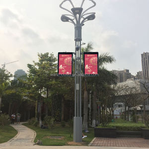 Al Aire Libre Wifi 4G 5G lámpara poste pantalla carretera luz publicidad señalización Digital poste de luz pantalla LED inteligente poste de luz P3.33 P3.8 - Product Image 5