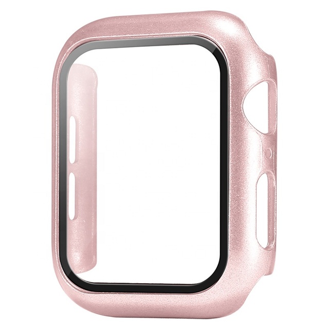 New Arrival PC Cover Glass Case for Apple Watch Cover Screen Protector 38mm 42mm 40mm 44mm 41mm 45mm