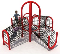 Équipement de terrain de jeu extérieur professionnel pour enfants, mur d'escalade avec éléments en plastique, à vendre
