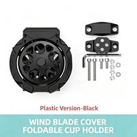 Support de tasse universel pliable en ABS pour moto, fixation rapide à une touche, pince réglable pour guidon, pour scooters, cruisers, touring