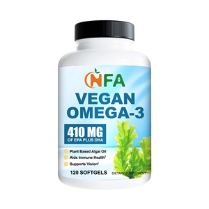 Gélules végétaliennes d'Oméga-3 en gros pour marque privée OEM, avec Oméga-3 totaux DHA EPA DPA en TG, pour le soutien du cerveau, de la vision et des articulations - Product Image 1