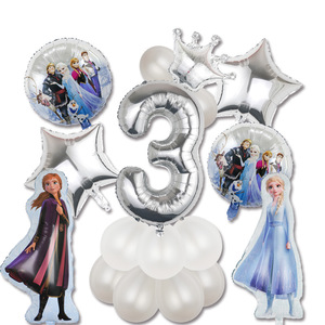 Set di palloncini d'avventura congelati-<span class=keywords><strong>Elsa</strong></span>, <span class=keywords><strong>Anna</strong></span> <span class=keywords><strong>e</strong></span> Olaf-palloncini decorativi in alluminio per il compleanno dei bambini - Product Image 4
