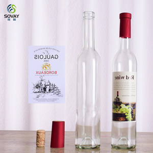 Botellas <span class=keywords><strong>de</strong></span> Vidrio Transparentes Vacías para Vino Tinto Frío, Redondas, <span class=keywords><strong>de</strong></span> 200ml, 375ml y 500ml, con Tapa, <span class=keywords><strong>Precio</strong></span> al por Mayor - Product Image 5