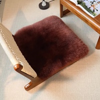 Échantillon disponible, Vente en gros : Coussin de siège en fourrure de mouton australienne, Coussin de chaise en fourrure de mouton, Coussin de siège en fourrure animale de qualité supérieure