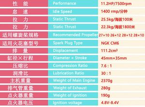 Motor de Gasolina Original Dle 111cc para Modelo de Avión Rc - Product Image 3