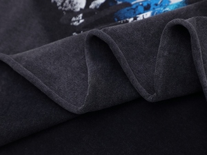 T-Shirt di Alta Qualità per Uomo, Abbigliamento Y2K Streetwear, 100% Cotone Pesante, Magliette Vintage con Stampa <span class=keywords><strong>Lupo</strong></span> per Uomo - Product Image 5