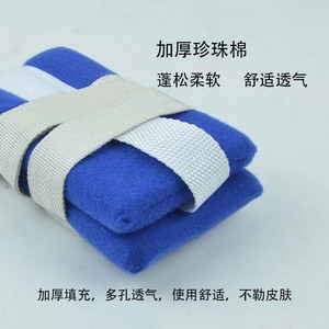 สายรัดข้อมือโฟมหนาสีน้ำเงินพร้อมหัวเข็มขัดโลหะสำหรับมือและเท้าสำหรับผู้ใหญ่ - Product Image 3