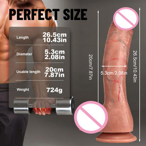 Dildo Realistico in Silicone Liquido 100% Impermeabile Flessibile Pieghevole <span class=keywords><strong>Sicuro</strong></span> per Donne Coppie Prodotti per Adulti - Product Image 6