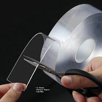 Ruban adhésif nano amovible et réutilisable, adhésif double face haute résistance, imperméable, pour les bords des éviers de salle de bain, la douche
