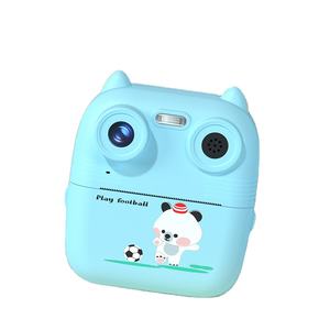 Nouveau D8S mignon impression caméra 2.4 pouces IPS <span class=keywords><strong>écran</strong></span> amusant grosse tête autocollants HD Photo vidéo pour enfants cadeau venu <span class=keywords><strong>Puzzle</strong></span> appareil photo instantané - Product Image 1