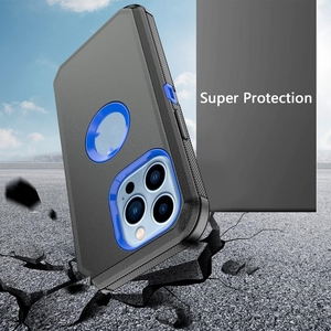 Bao Da <span class=keywords><strong>Robot</strong></span> Điện Thoại Di Động Trường Hợp Đối Với iPhone 16 15 14 13 Pro Max Rugged Belt Clip Nhiệm Vụ Nặng Nề Defender Cover Quay Lại - Product Image 4