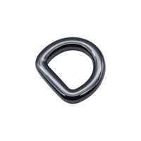 Anneau en D classique de luxe personnalisé pour sacs à main, 16 mm, en alliage de zinc couleur canon de fusil, écologique, fournisseur OEM