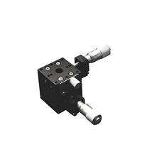 Plateforme de positionnement manuelle XY C&K Minitype 25*25mm avec guides à rouleaux croisés et micromètre pour applications optiques