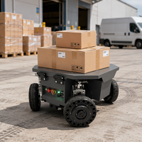 Châssis de robot SFLZ500 4WS 4WD à suspension indépendante multi-liens, plateforme de robot mobile industrielle Spot Turn ROS/ROS2