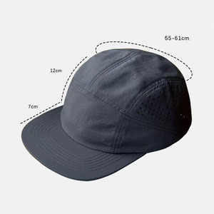 Gorra de Running Personalizada con Logotipo Reflectante, 5 Paneles, Sin Estructura, Ligera, Transpirable, de Nailon y Poliéster, Impermeable, de Secado Rápido - Product Image 4