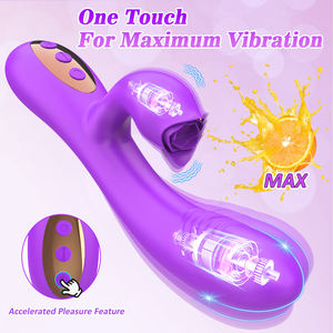 Gスポットローズデュアルバイブレーター、クリトリスGスポット刺激用-20の強力な振動設定、防水2-In-1クリトリス刺激 - Product Image 4