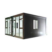 Haute qualité 20 pieds faible coût préfabriqué minuscule maison conteneur maison pour salon bureau conteneur plat acier moderne + panneau sandwich