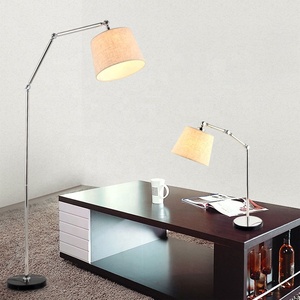 <span class=keywords><strong>Lampe</strong></span> de bureau de lecture de style rétro abat-jour en tissu <span class=keywords><strong>lampe</strong></span> de table réglable en métal <span class=keywords><strong>lampe</strong></span> de table d'étude à LED pour salle de lecture d'hôtel - Product Image 4